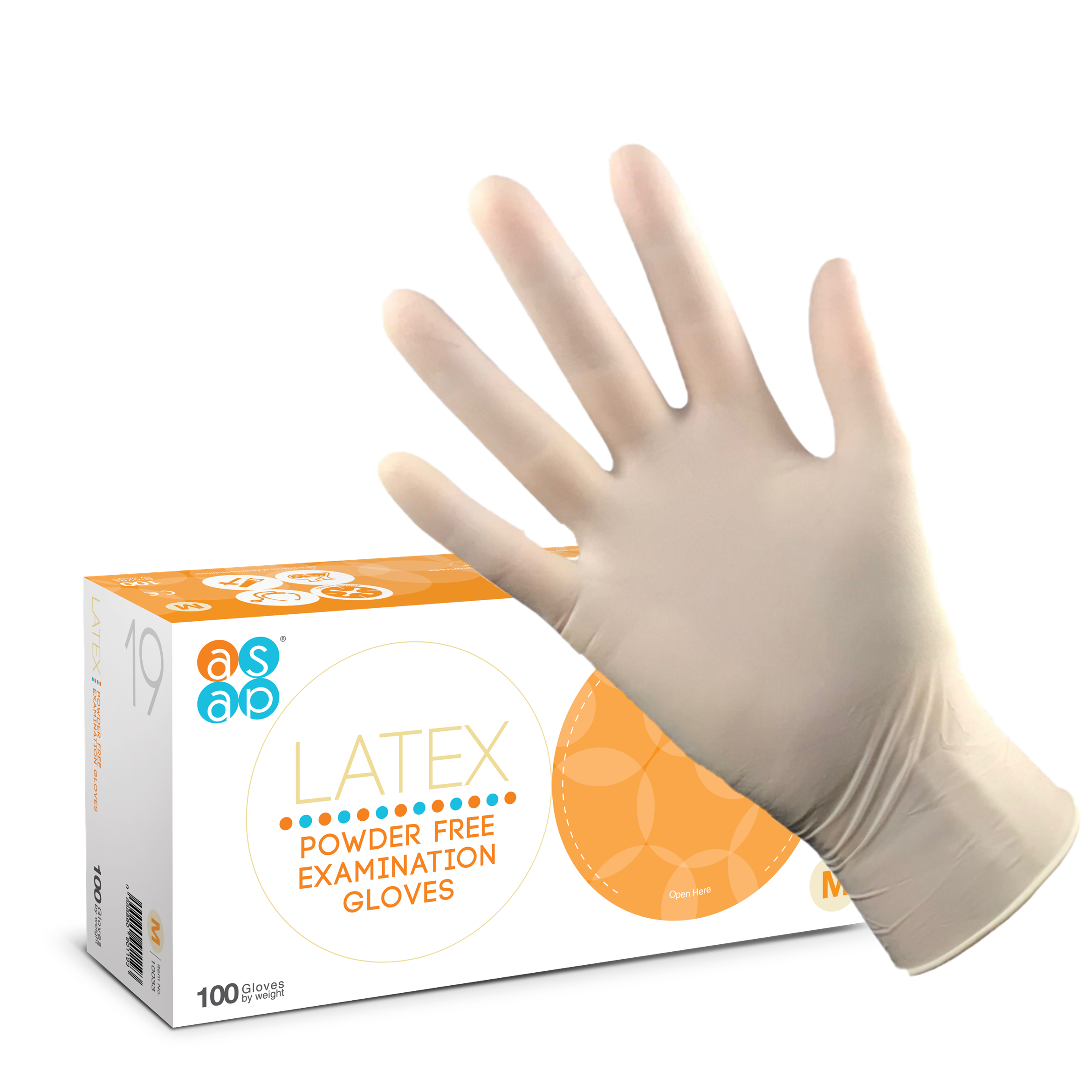 Latex Powder Free Gloves Pack of 100 Large